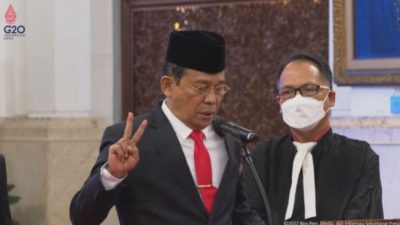Presiden Joko Widodo Lantik Johanis Tanak sebagai Wakil Ketua KPK