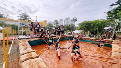Serunya Lari Sambil Lewati Rintangan Bak Benteng Takeshi di Serpong Green Warrior Tangerang