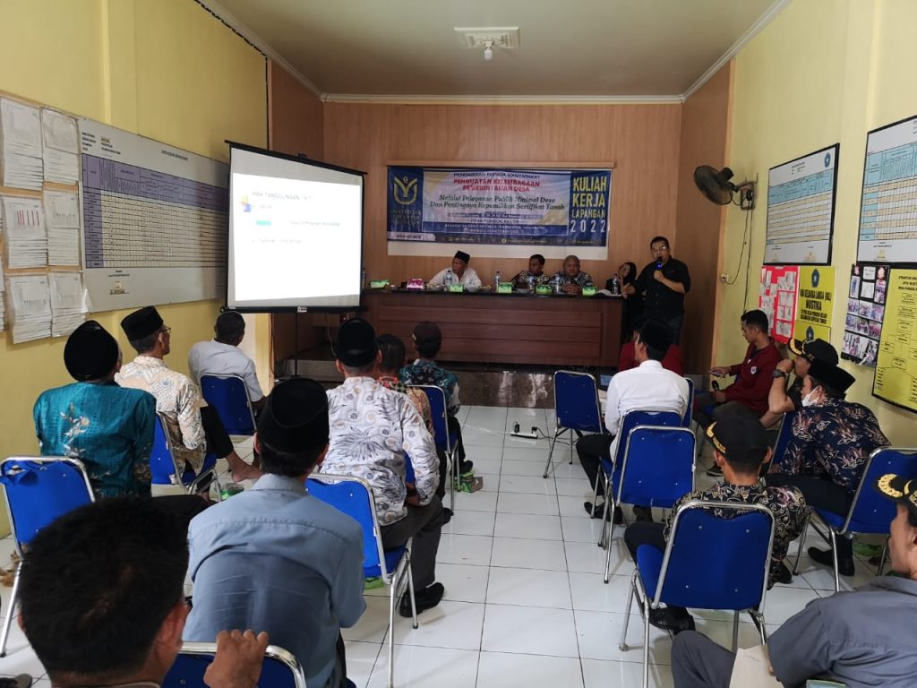 Tingkatkan Kualitas Pelayanan, Mahasiswa Universitas Yuppentek Edukasi Perangkat Desa di Sepatan Tangerang