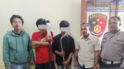 Bawa Senjata Tajam, Dua Juru Parkir di Kota Serang Diciduk Polisi
