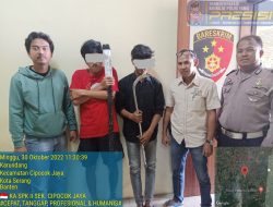Polsek Cipocok Jaya Ciduk Gengster Ingusan, Hampir Kencing di Celana!