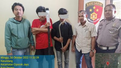Hendak Kencing di Celana, Gengster Ingusan Ditangkap Polsek Cipocok Jaya