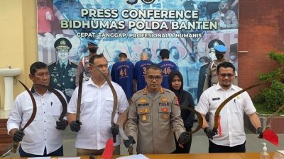 23 Orang Berandal Jalanan di Banten Diciduk Polisi