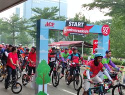 Ratusan Pesepeda dan Berbagai Promo Ramaikan HUT ACE Hardware ke-27 di QBig BSD