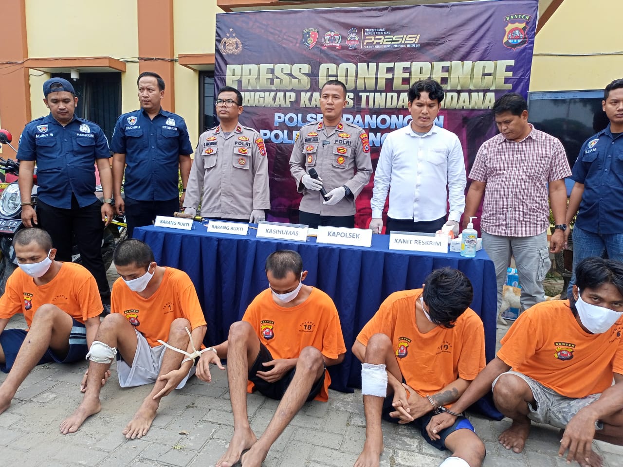 Kawanan Gangster Sadis di Panongan Tangerang Dibekuk, Korbannya Dibacok