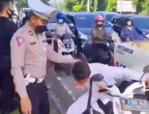Viral Video Anak SMP Maki Polisi saat Ditegur Tak Pakai Helm di Sidoarjo