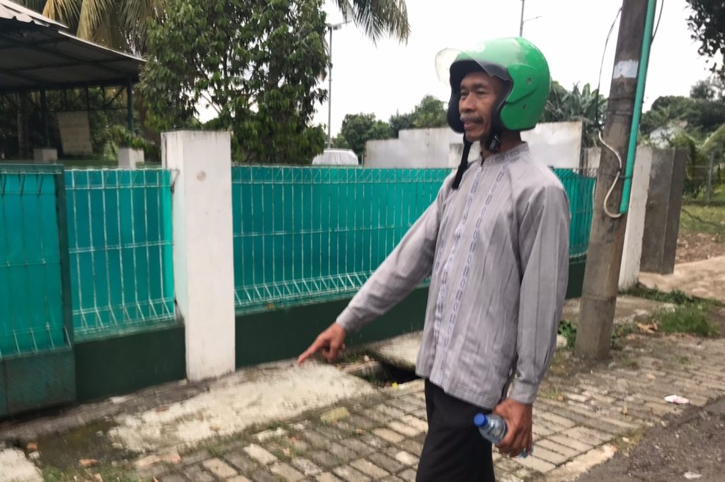 Motor Jualan Tukang Tempe Dicuri di Masjid Kelapa Dua Tangerang