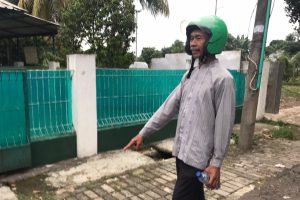 Motor Jualan Tukang Tempe Dicuri di Masjid Kelapa Dua Tangerang