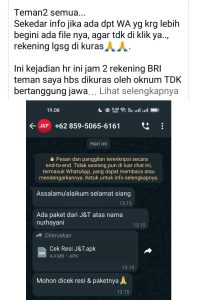 Awas Hati-hati Terima WA Ngaku Kurir Paket, File Jangan Dibuka!