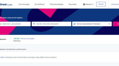 Situs lowongan kerja JobStreet