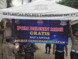 Polres Tangsel Siapkan SPBU Mini untuk Para Pemudik Nataru