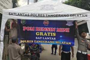 Polres Tangsel Siapkan SPBU Mini untuk Para Pemudik Nataru