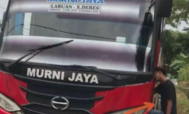 Viral, Wanita Hamil Dipaksa Turun dan Diludahi Kernet Bus di Serang Banten