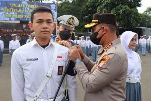100 Pelajar Dilantik Jadi Patroli Keamanan Sekolah untuk Cegah Tawuran