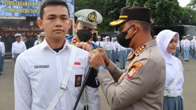 100 Pelajar Dilantik Jadi Patroli Keamanan Sekolah untuk Cegah Tawuran