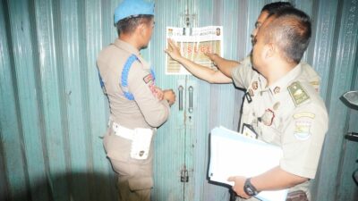 Warkop Tempat Dugem di Tigaraksa Tangerang Disegel Satpol PP