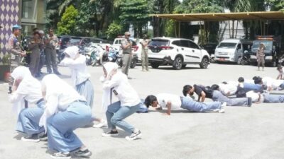 20 Pelajar Bolos Diangkut Satpol PP di Kawasan Pemkab Tangerang