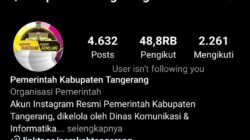Instagram Milik Pemkab Tangerang Sempat Diretas