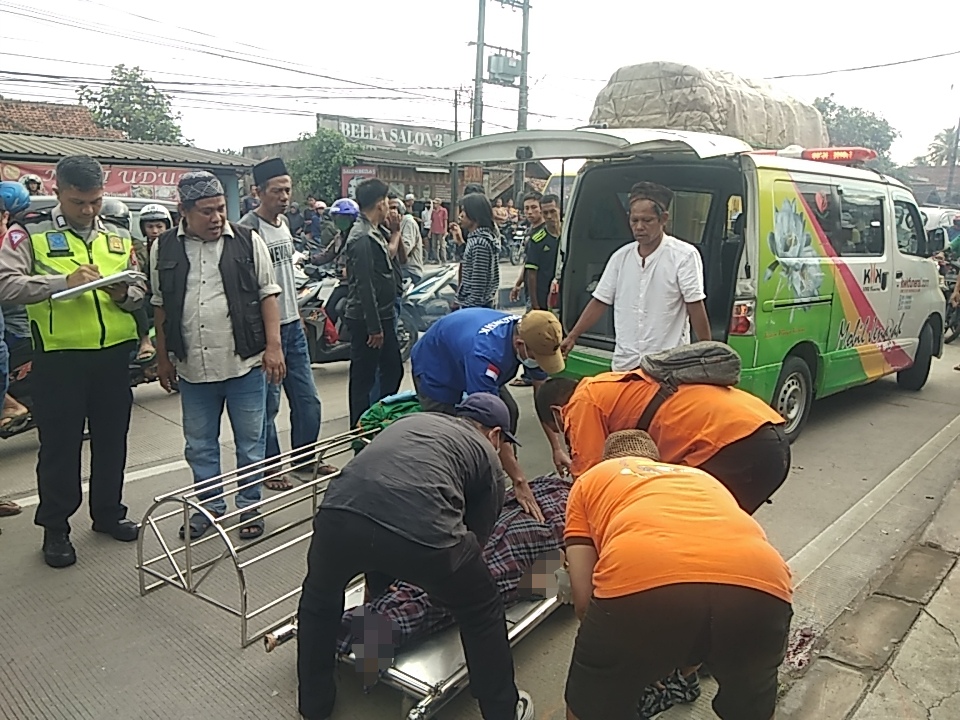 Truk Tabrak Lari Pemotor hingga Tewas di Balaraja Tangerang