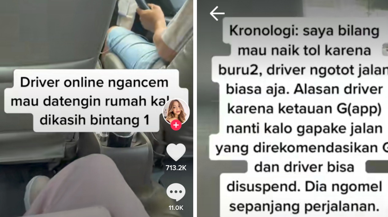 Viral, Driver Taksi Online Ancam Penumpang Tujuan BSD Jika Diberi Bintang 1