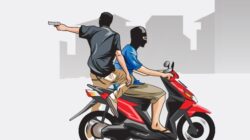 Wanita di Pasar Kemis Tangerang Ditendang Begal Bersenpi hingga Jatuh, Lalu Motornya Diambil