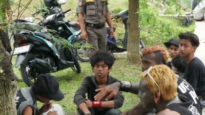 10 Anak Punk Berkeliaran di Kawasan Pemkab Tangerang Diangkut Satpol PP