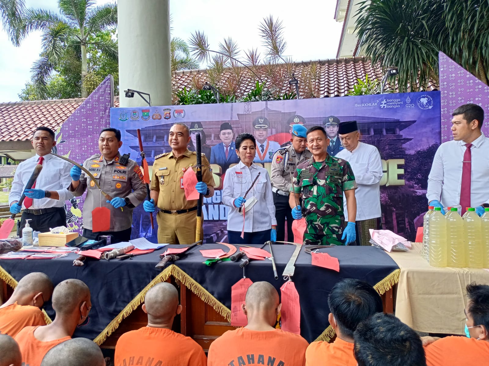 Dalam Sebulan 38 Gangster di Kabupaten Tangerang Ditangkap