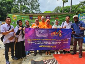 Peringati  HPN 2023, SMSI Kabupaten Tangerang Berbagi Bersama Pejuang Kanker