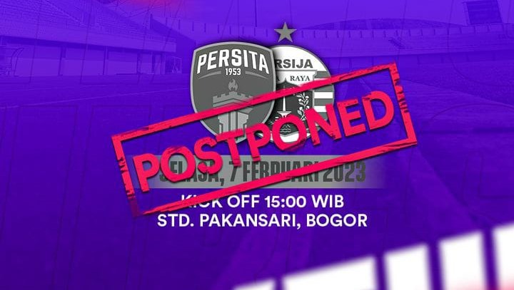 Persita vs Persija Batal Bertanding di Bogor, Ini Alasannya