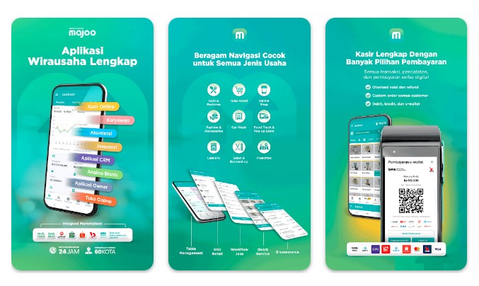 Aplikasi Kasir Wirausaha majoo