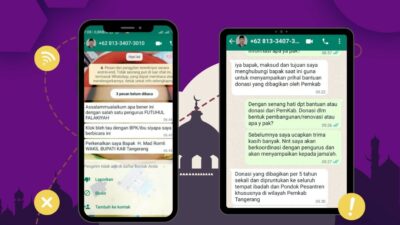 Cek Fakta: Wakil Bupati Tangerang Beri Bantuan Donasi Lewat WhatsApp
