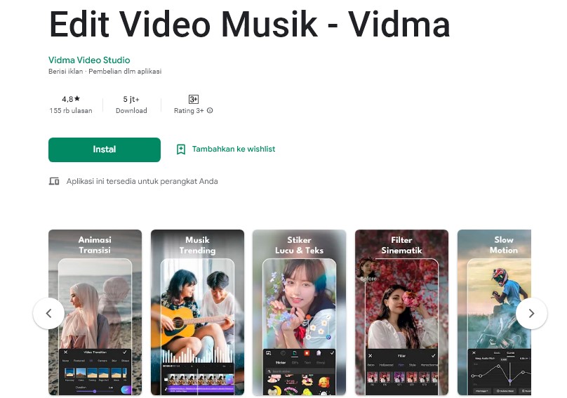 Edit Video Musik Vidma