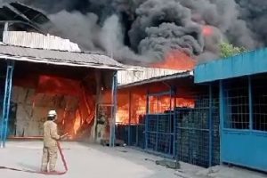 Pabrik Plastik di Kosambi Tangerang Kembali Terbakar