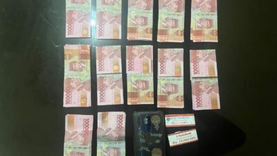 Satpam Edarkan Uang Palsu yang Dibeli Secara Online di Cipondoh Tangerang