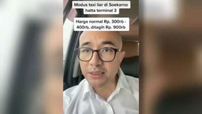 Viral Oknum Sopir Taksi Liar Bandara Soetta Tembak Harga Rp900 Ribu, Polisi Telusuri Pelaku 