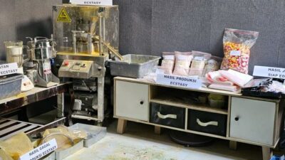 Mesin Pencetak Ekstasi di Sindang Jaya Tangerang Diduga Berasal dari Asia Timur