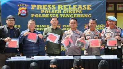 Empat Pelaku Ditangkap, Curi Motor di Cikupa untuk Foya foya