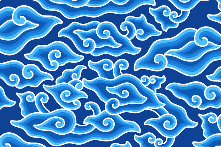 Gambar Motif Batik Mega Mendung