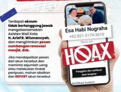 Asisten Wali Kota Tangerang Minta Sumbangan Renovasi Masjid Ternyata Hoaks!
