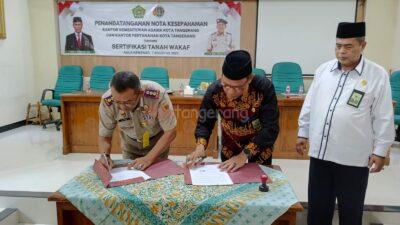 Cegah Sengketa, Kemenag Gandeng BPN Sertifikasi Seluruh Tanah Wakaf di Kota Tangerang