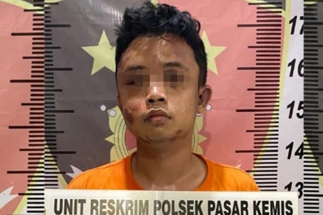 Mau Kabur Jatuh, Pelaku Curanmor Tertangkap Warga di Pasar Kemis Tangerang