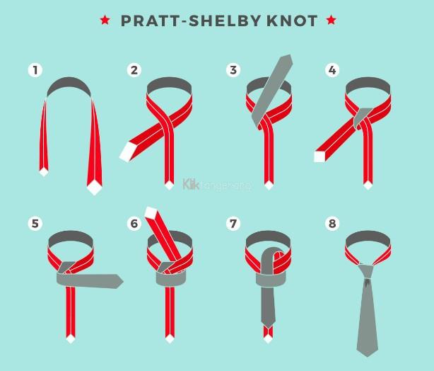 Cara Memakai Dasi - Pratt Tie Knot