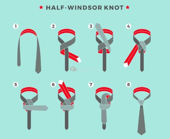 Cara Memakai Dasi - The Half Windsor Knot
