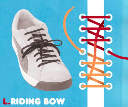 Cara Pasang Tali Sepatu - Gaya Riding Bow