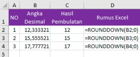 Rumus Pembulatan Excel 3