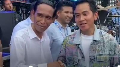 Jokowi KW Asal Tangerang Ikut Kampanye Akbar Prabowo-Gibran di GBK