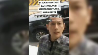 Tak Terima Dipepet, Chef Juna Cekcok dengan Sopir Truk di Gerbang Tol Pondok Ranji Ciputat