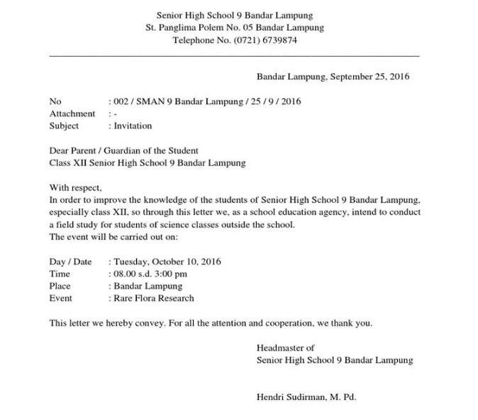cara membuat surat bahasa inggris formal