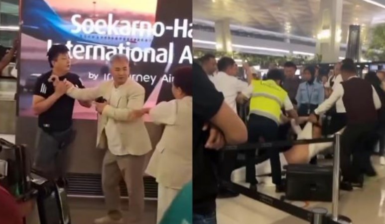 dua wna tiongkok terlibat cekcok di terminal 3 bandara soekarno hatta